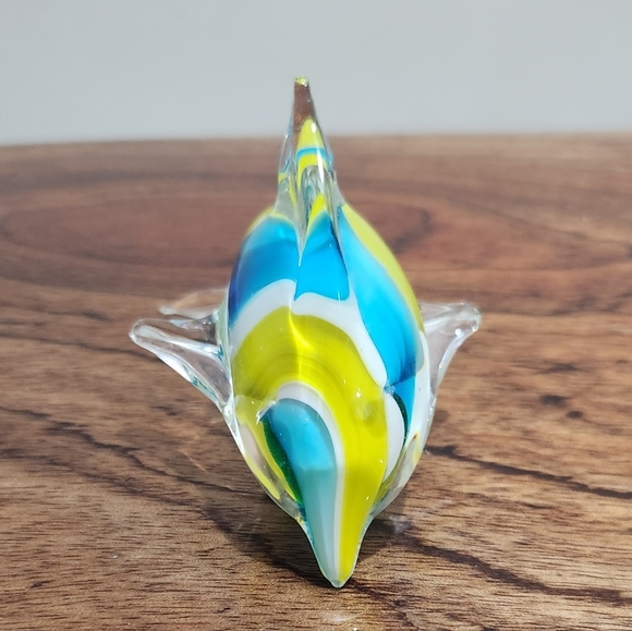 Hand Blown Vintage Glass Dolphin Figure - Picture 3 of 8